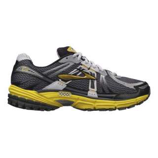 Mens Brooks Adrenaline GTS 12 Athletic Running Shoes Charcoal/Yellow 