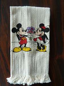 Disney Hand Towel Minnie and Mickey Mouse New  