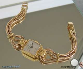 Luxusuhren Armbanduhr Longines 18kt 750 Gold Golduhr Artdecouhr Damen 