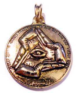 ILLUMINATI 24ct Pendant Amulet Vintage Antique Jewelry  