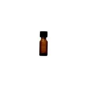 Amber Glass Bottle with Cap   0.5 oz,(Aura Cacia) Health 