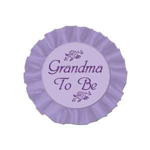  Grandma To Be Purple Satin Button