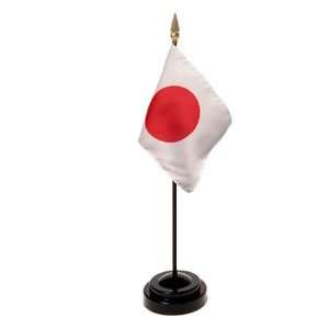 Japan Flag 4X6 Inch Mounted E Gloss