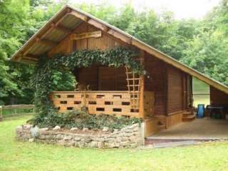 ruhiges Waldhaus / Blockhaus in Thüringen (Nähe Mühlhausen) in 