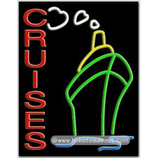 Cruises Neon Sign (31H x 24L x 3D)  Grocery & Gourmet 