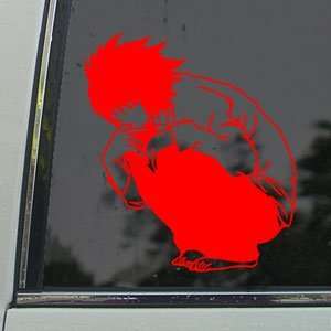   Red Decal L Anime Car Truck Window Red Sticker Arts, Crafts & Sewing