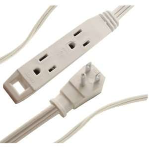  AXIS 3 OUTLET INDOOR EXTENSION CORD, 8 FT (WHITE 