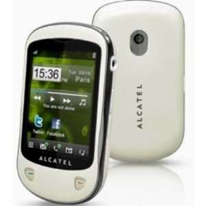   SCREEN GSM CELL PHONE ALCATEL OT 710D WHITE Cell Phones & Accessories