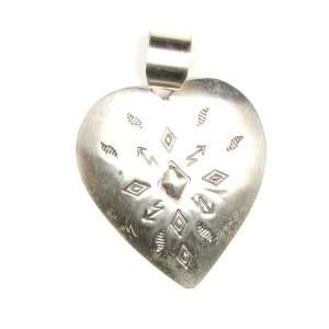  Sterling Silver Heart Slide Pendant Jewelry