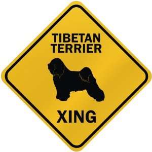 ONLY  TIBETAN TERRIER XING  CROSSING SIGN DOG
