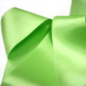   Double Faced Satin Ribbon 2 5/8in.   Lime Green Arts, Crafts & Sewing