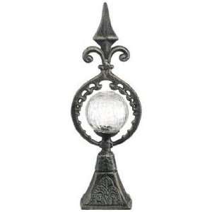   14 High Glass Orb and Metal Spire Decorative Finial
