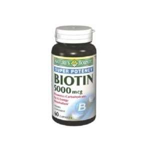  Natures Bounty Biotin Caps 5000 Mcg 60 Health & Personal 