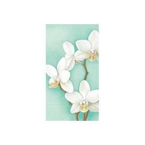Tiffany Orchids Teal Guest Towels 