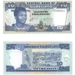  Swaziland ND (1995) 10 Emalangeni, Pick 24a Everything 