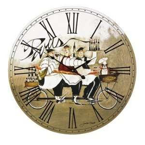 Chef In Paris Wall Clock 