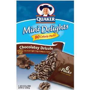 Quaker Mini Delights Snack Cakes Chocolatey Drizzle   8 Pack  