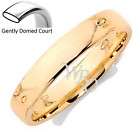 9ct Yellow Gold 4mm Soft Top Court Wedding Ring R Z