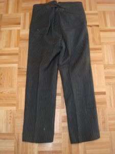 VINTAGE 10 20 UNKNOWN WOOL PIN STRIP BUCKLE BACK DONUT BUTTON PANTS 
