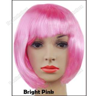   Lady Cosplay Party Fancy Dress Short Straight Fake Hair Wig  