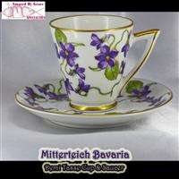 Mittereich Bavarian China Demi Cup & Saucer Germany  