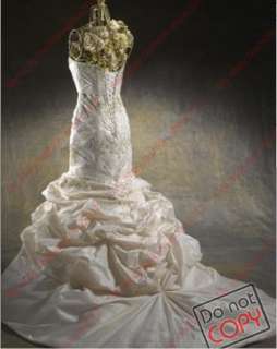   Trumpet Strapless Sweetheart Floor Length Beaded wedding dresses