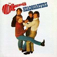 THE MONKEES HEADQUARTERS SIGNED LP COVER GAI  