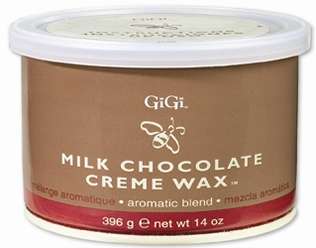 GIGI MILK CHOCOLATE CREME WAX 14 OZ. HAIR REMOVAL WAXES  
