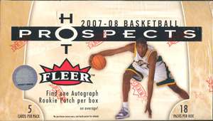 2007/08 FLEER HOT PROSPECTS BASKETBALL HOBBY BOX BLOWOUT CARDS 