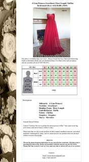   Red Chiffon Evening Party Wedding Bridesmaids Dress size 8 24  