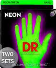 DR NEON Hi Def Green bass guitar strings 45 105  