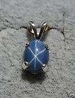 LINDE LINDY CORNFLOWER BLUE STAR SAPPHIRE CREATED RING items in SILK 