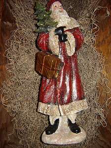   Belsnickle Old World Santa with Presents & Tree for Christmas  