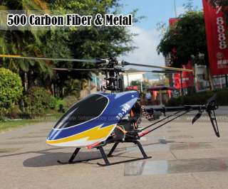 Carbon Fiber & CNC Metal 6CH 3D 500 RTF Helicopter for Trex 500 Kit 
