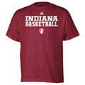 Indiana Hoosiers Cardinal adidas Basketball Sideline T Shirt