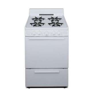 Premier 24 in. Freestanding Gas Range in White SCK100OP at The Home 