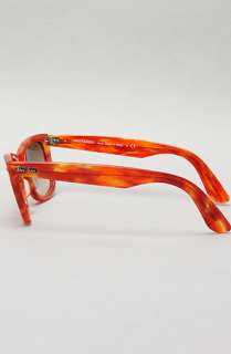 Ray Ban The 50mm Original Wayfarer Sunglasses in Orange Twirl 