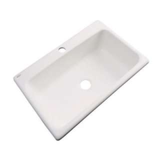 Manhattan Drop In Acrylic 33x22x9 1 Hole Single Bowl Kitchen Sink in 