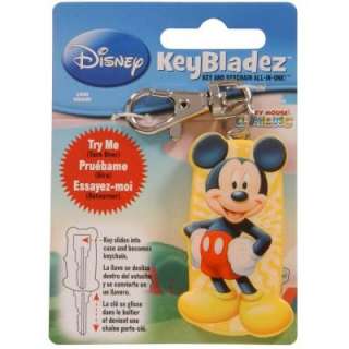   Mickey Mouse Key and Keychain All in One 87476 