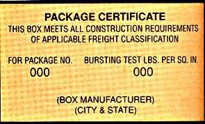 Box Makers Certificate (BMC)