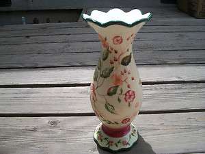 CAPRIWARE VASE HAND PAINTED IN CHINA  