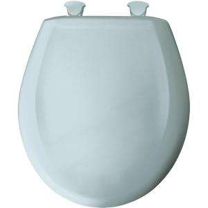 BEMIS Round Closed Front Toilet Seat in Blue Mist 200SLOWT 174 at The 