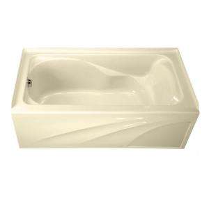   Acrylic Left Hand Drain Bathtub in Bone 2776.202.021 
