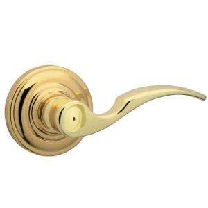 Schlage St. Annes Bright Brass Bed/Bath Lever FA40 STA 605 at The Home 