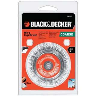 BLACK & DECKER 3 in. Wire Cup Brush 70 609 