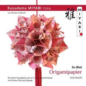 Origami mit Anleitung Kusudama Miyabi rosa  Küche 