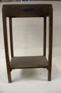   small wooden telephone/night stand w/drawer, 26 1/2x16x11  