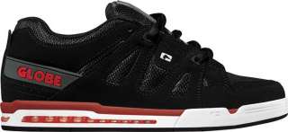 GLOBE Shoes OPTION Black/Charcoal/Red Spring 12 Globe Skateboard 