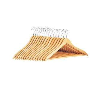Neu Home Natural Wood Hangers with Bar (15 Pack) 4155 at The Home 