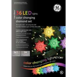 GE 36 Light LED Diamond Color Changing Light Show Set 72070X at The 